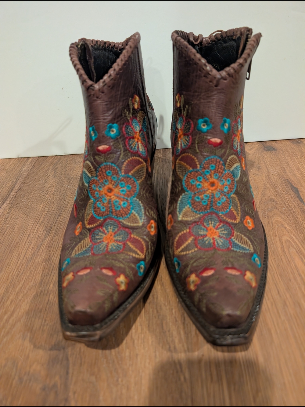 Allens Boots Jacy Nicotine Brown Leather Ankle Boots